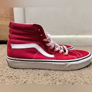 Red high top vans